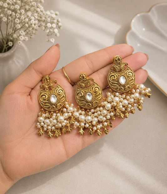 Anam Premium Gold Plated Necklace Set