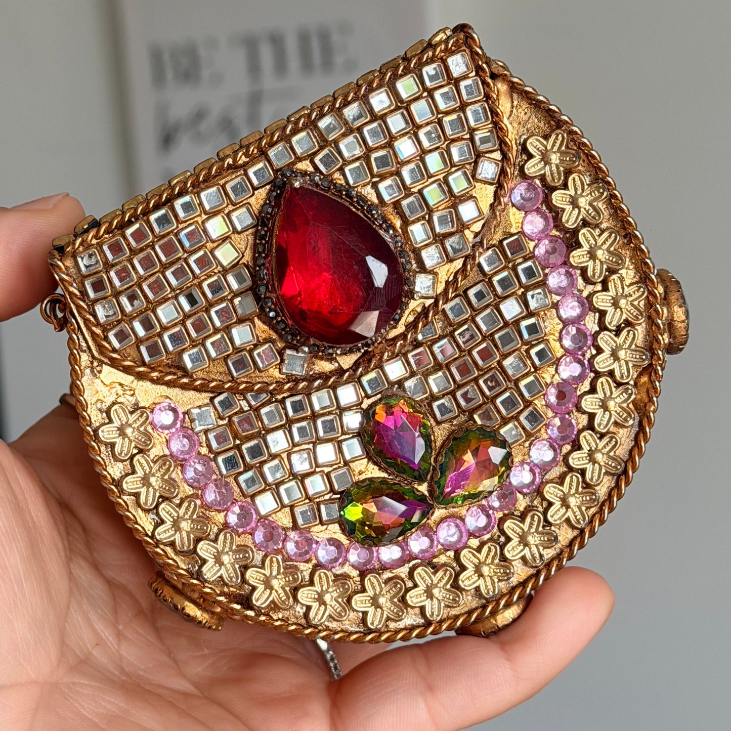 Naina Turkish Style Mini Kundan Clutch