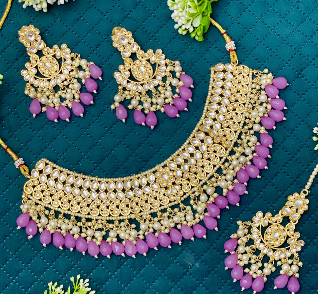 Pink Necklace Set