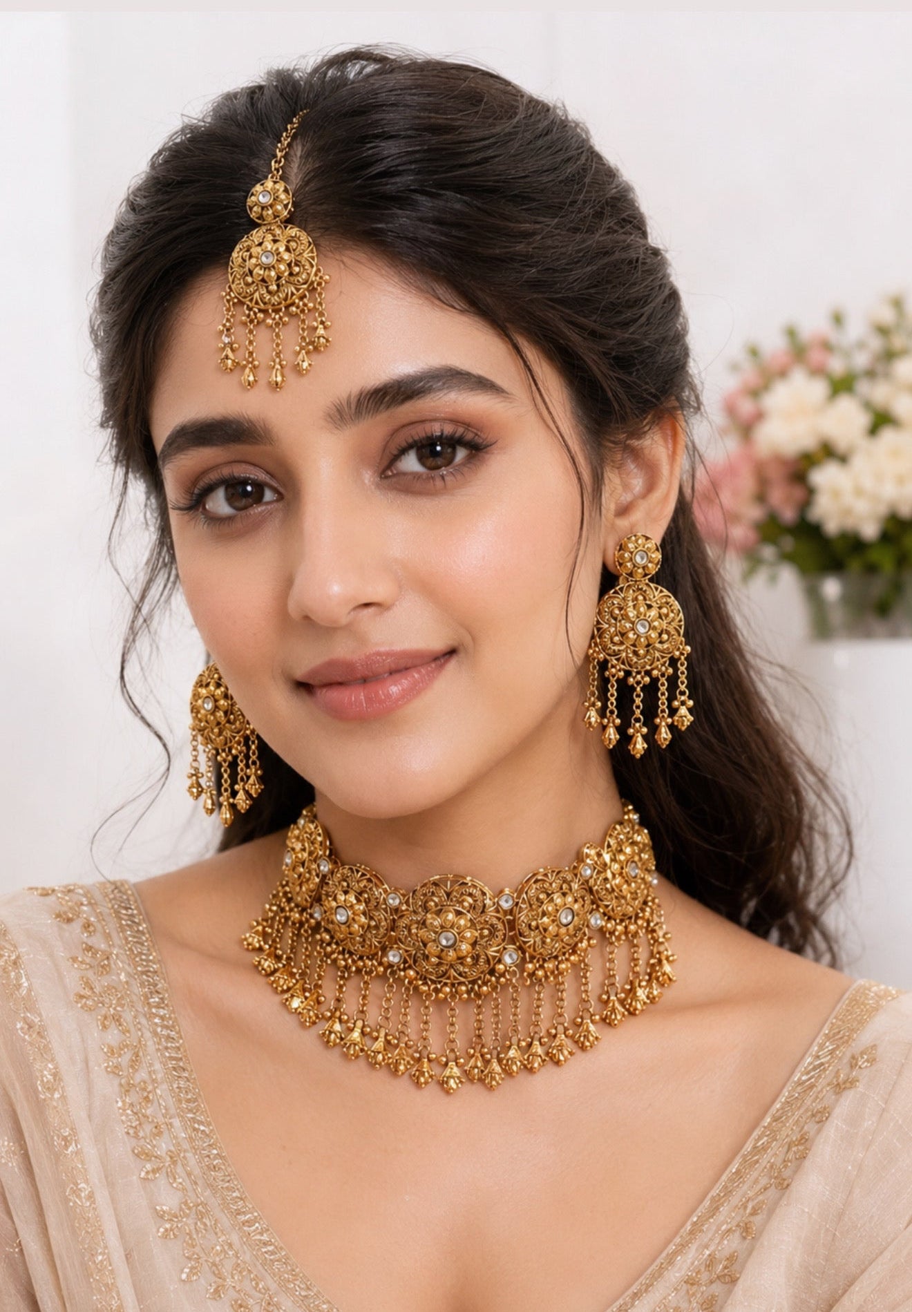 Kareena Premium Gold Plated Necklace Set