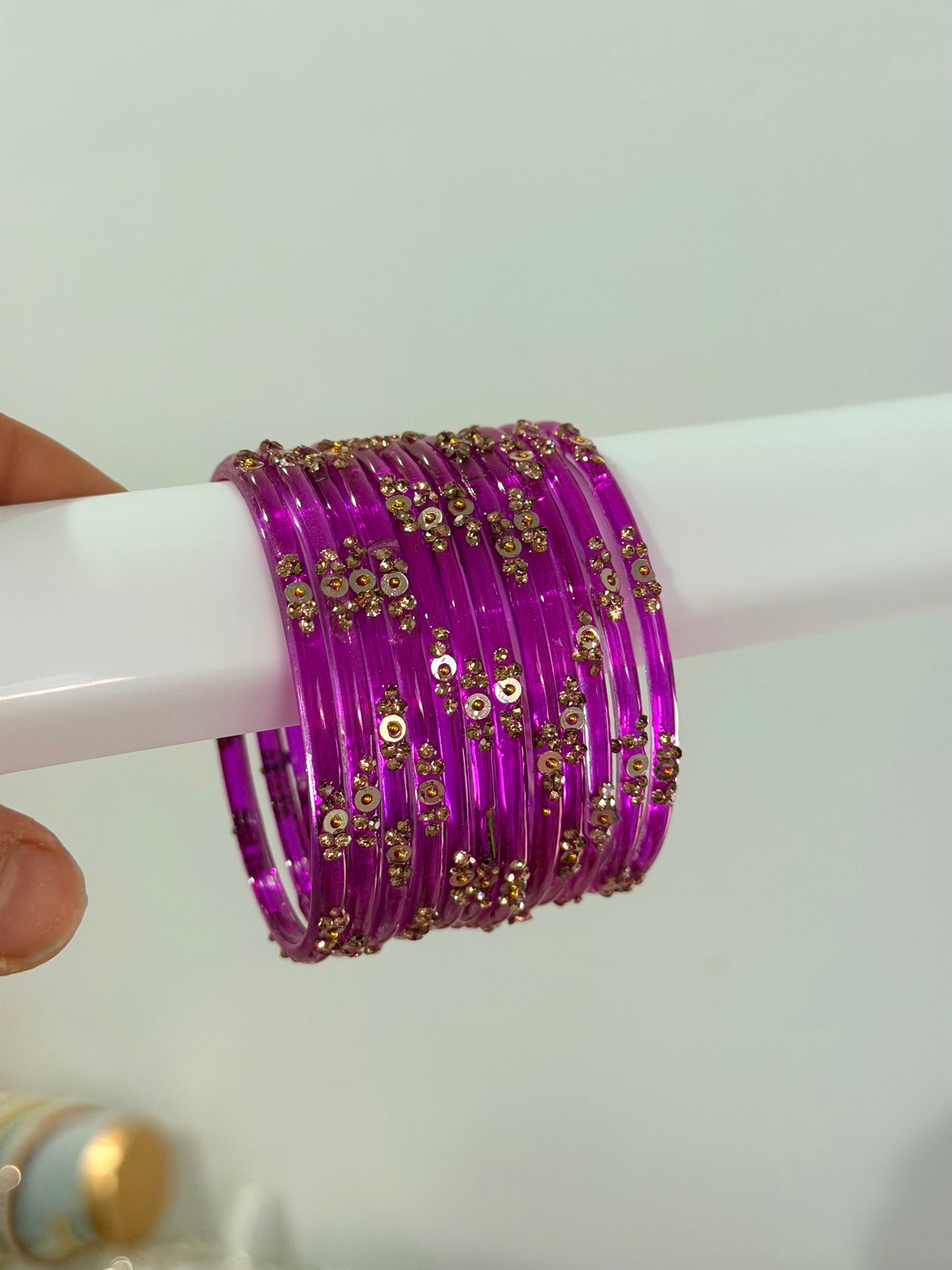 Sophia Glass Bangle Set