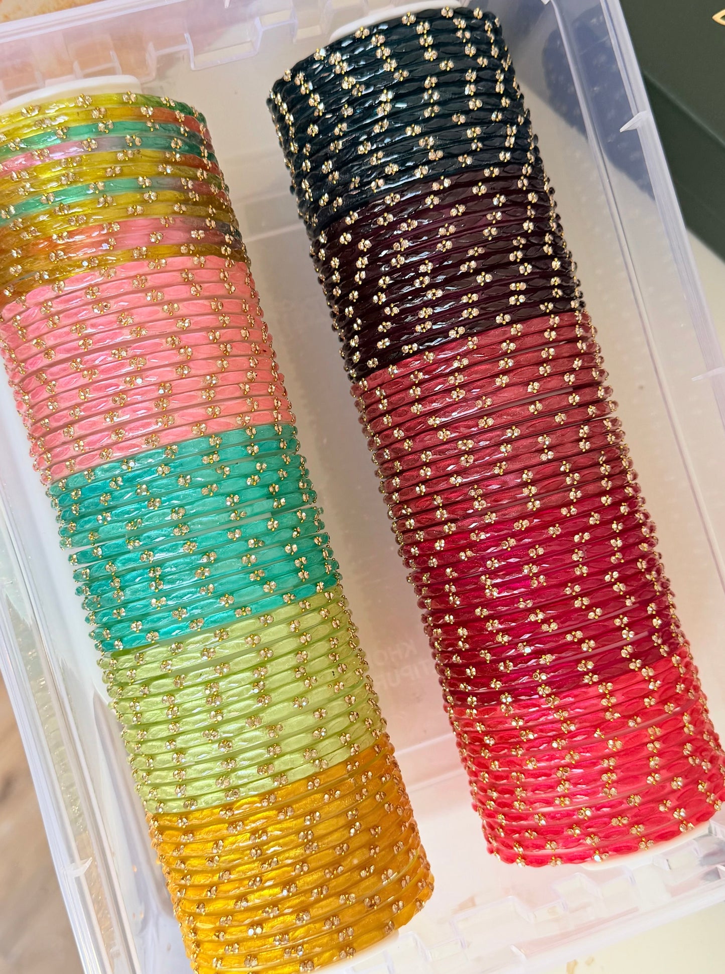 Simran Glass Bangle Box