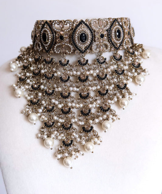 Sneha Waterfall Style Necklace Set