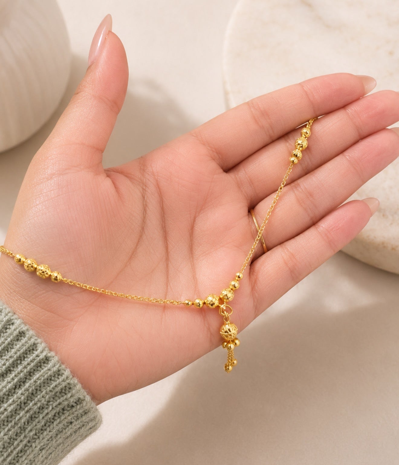 Sneha Premium Gold Plated Pendant Chain
