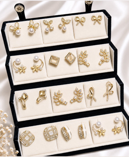Noor Earrings Box With Travel Case Included