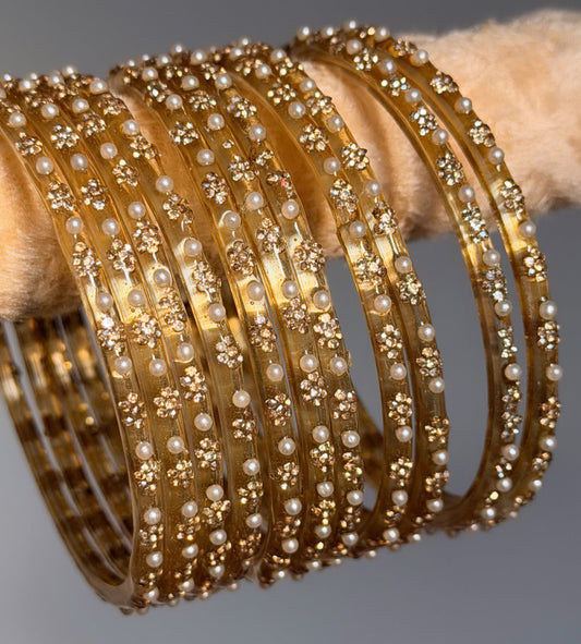 Yasmeen Pearl Bangle Set