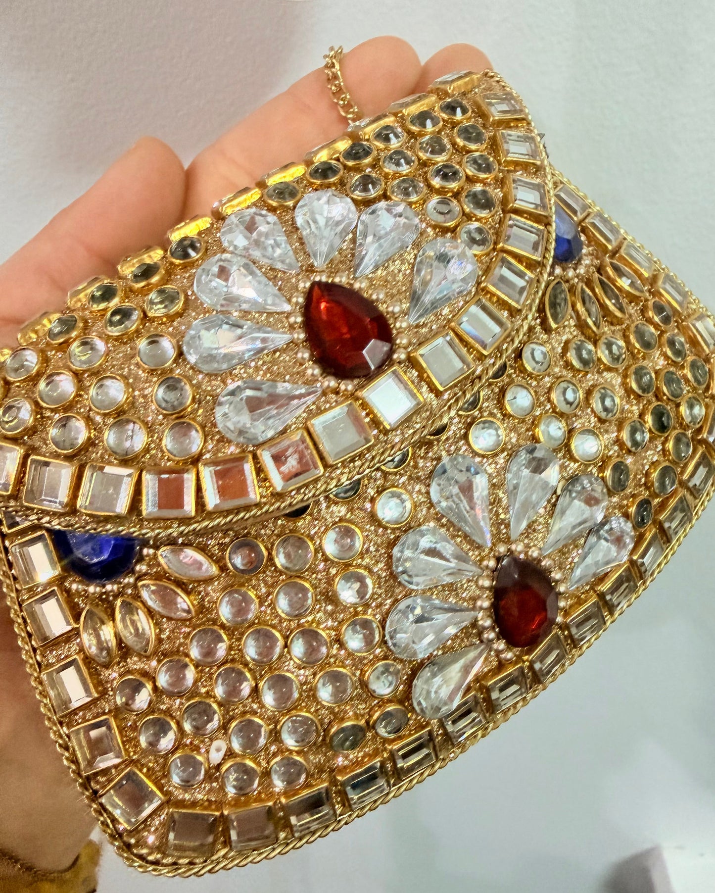 Nimrat Mini Kundan Clutch