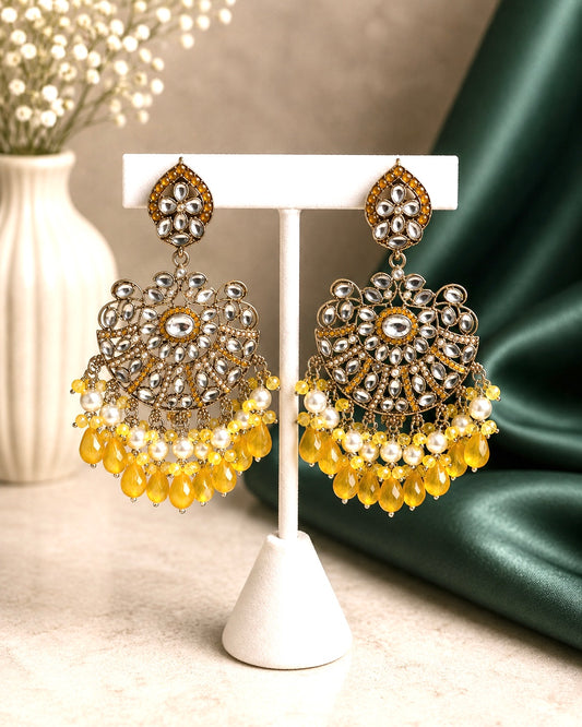 Nina Polki Style Earrings