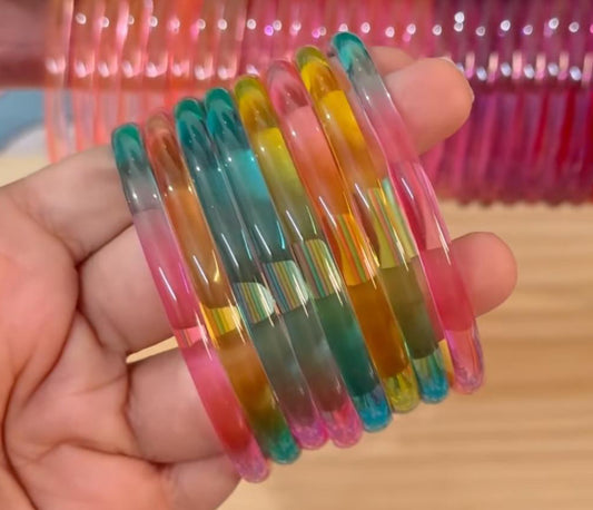 Nia Glossy Bangle Set