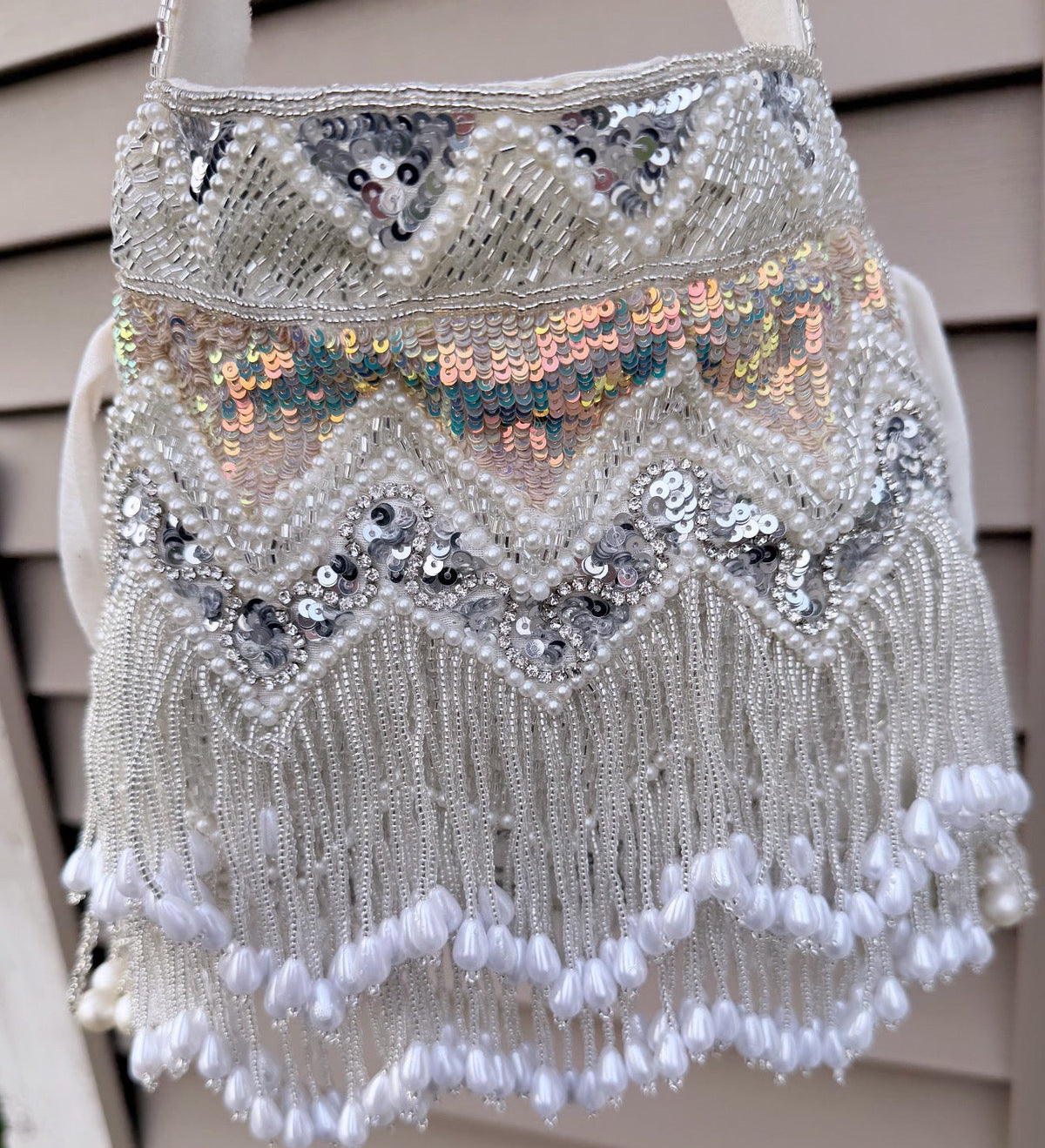 Zara Premium Quality Silver Sequined Potli/Purse