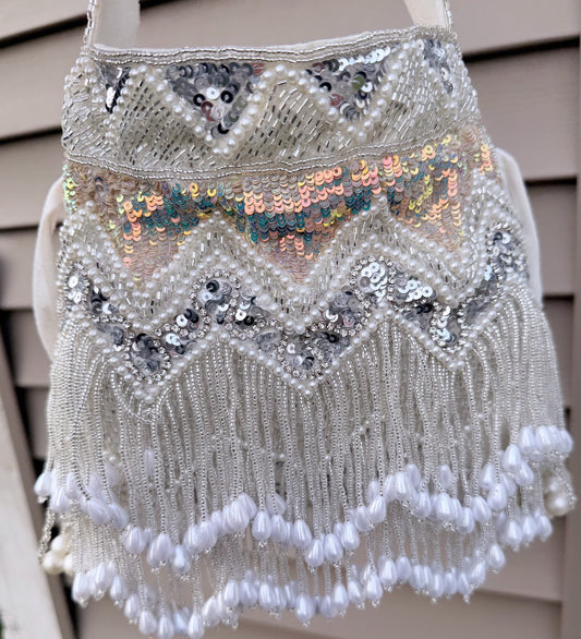 Zara Premium Quality Silver Sequined Potli/Purse
