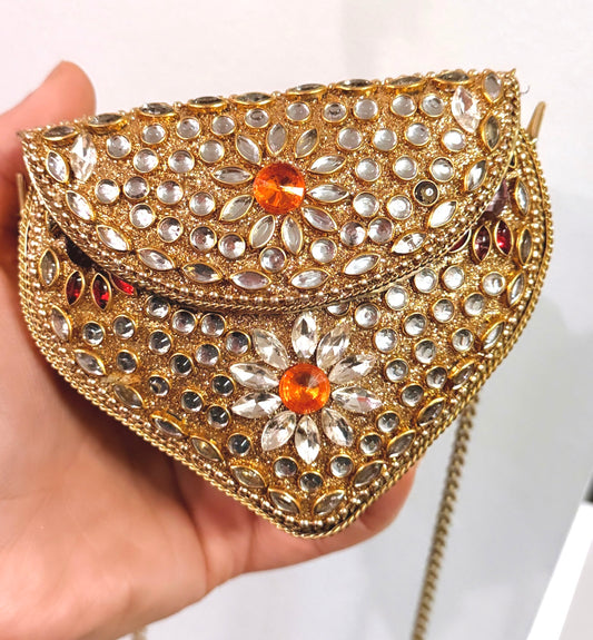 Nimrat Mini Kundan Clutch