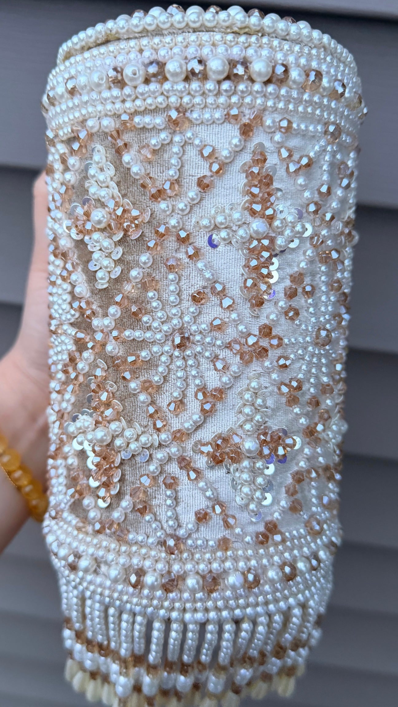 Nia Premiun Quality Pearl Work Handbag