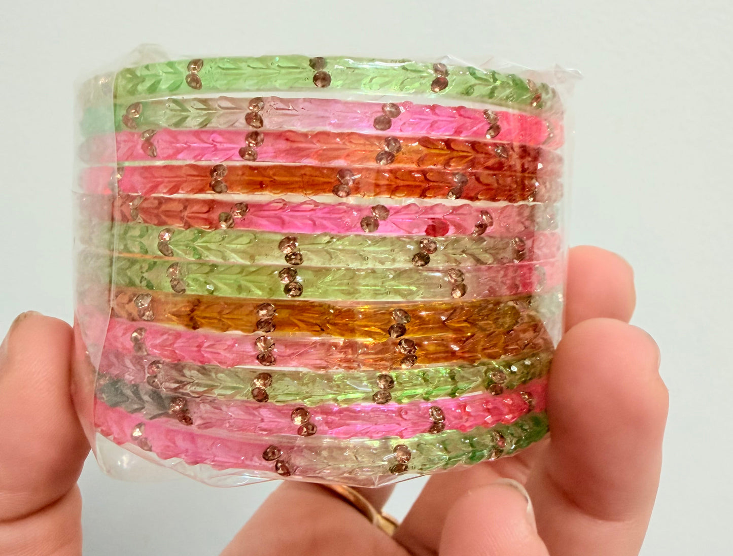 Sophia Glass Bangle Set