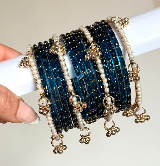 Trisha Raindrop Bangle Set