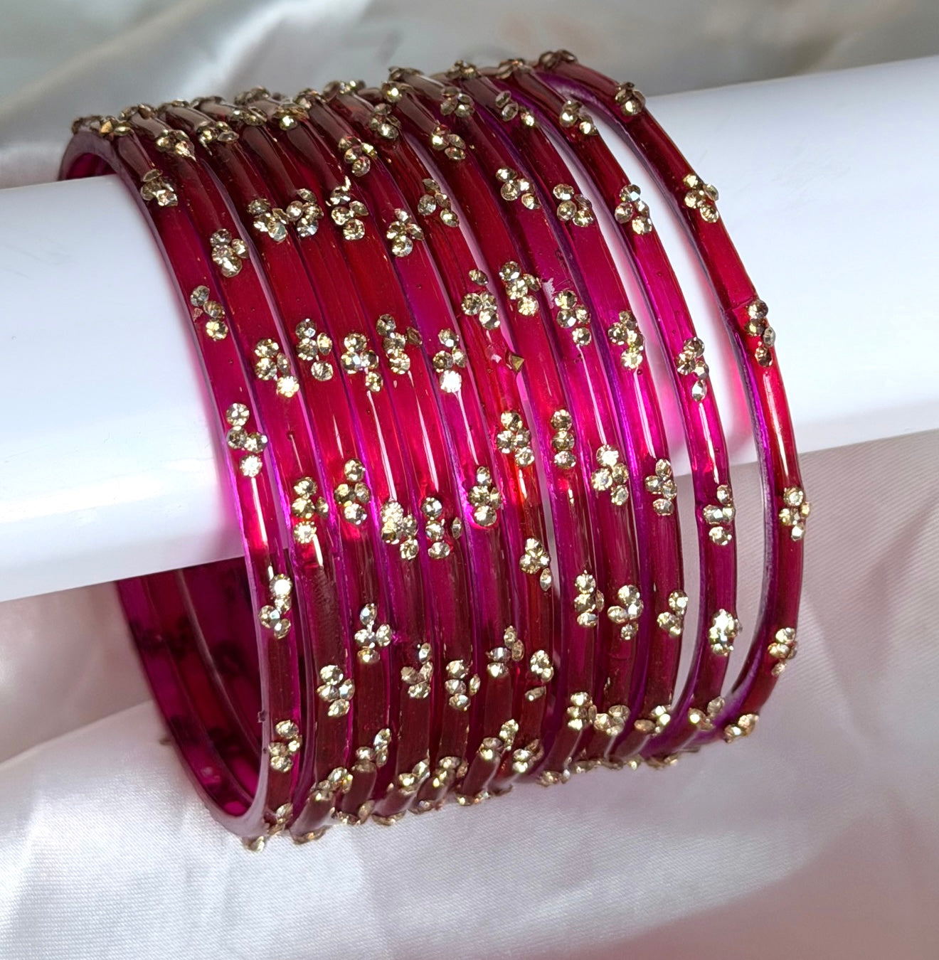 Sophia Glass Bangle Set