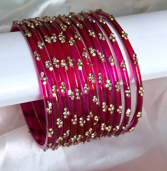 Sophia Glass Bangle Set