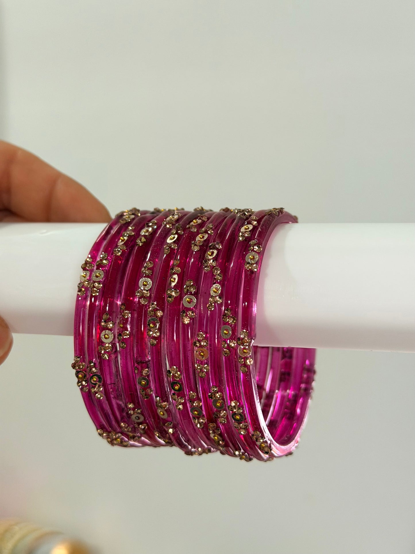 Sophia Glass Bangle Set