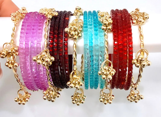 Zaira Glass Bangle Set