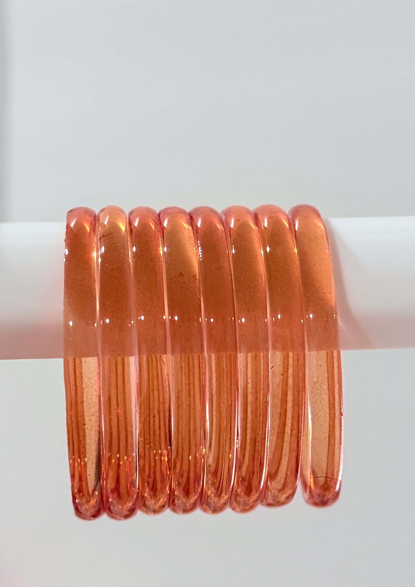Sophia Glossy Glass Bangle Set