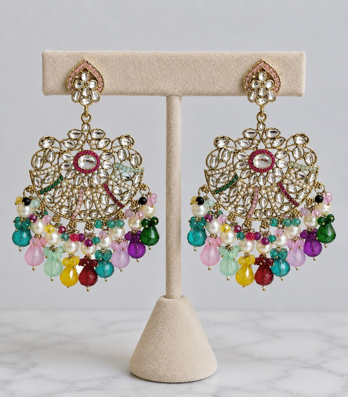 Nina Polki Style Earrings