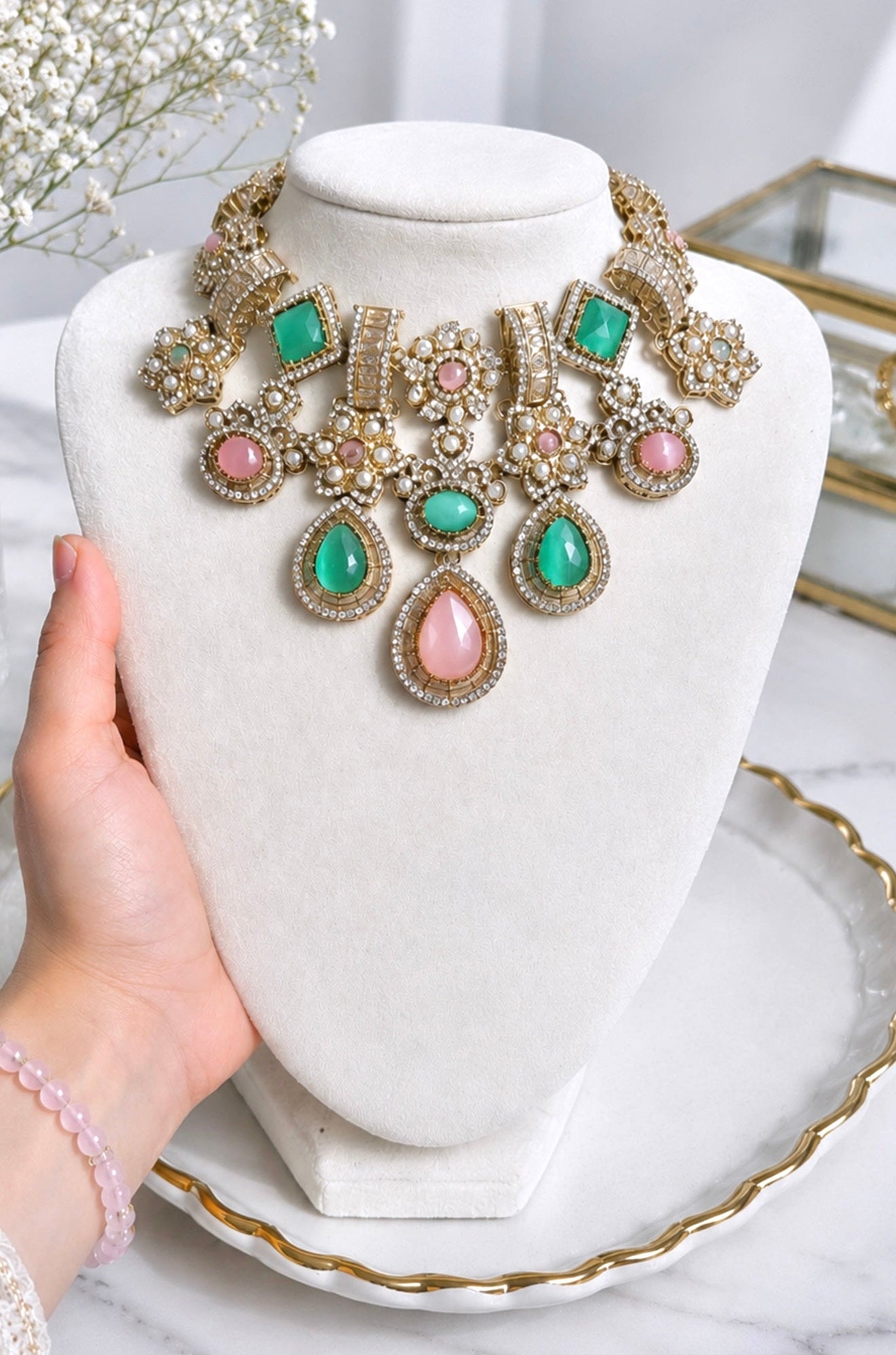 Anamika Sabya Inspired Premium Quality Necklace Set