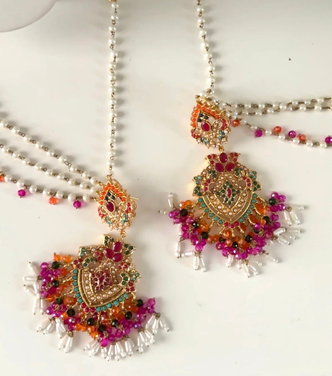 Pakistani Semi Bridal Necklace Set