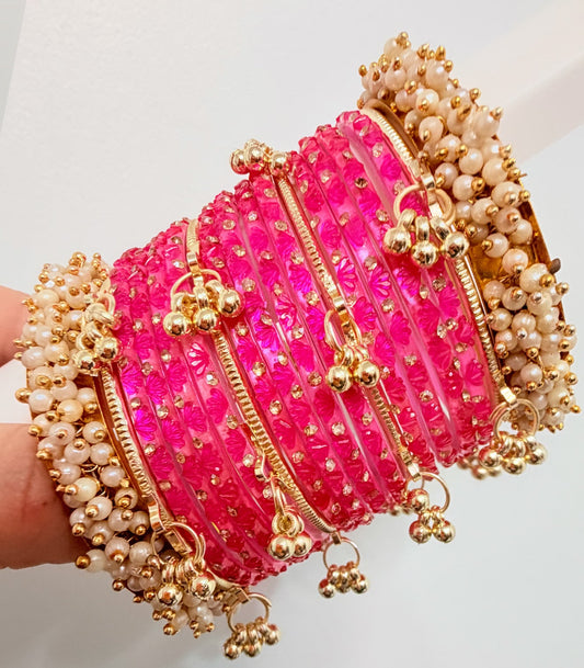 Sania Glass Bangle Set