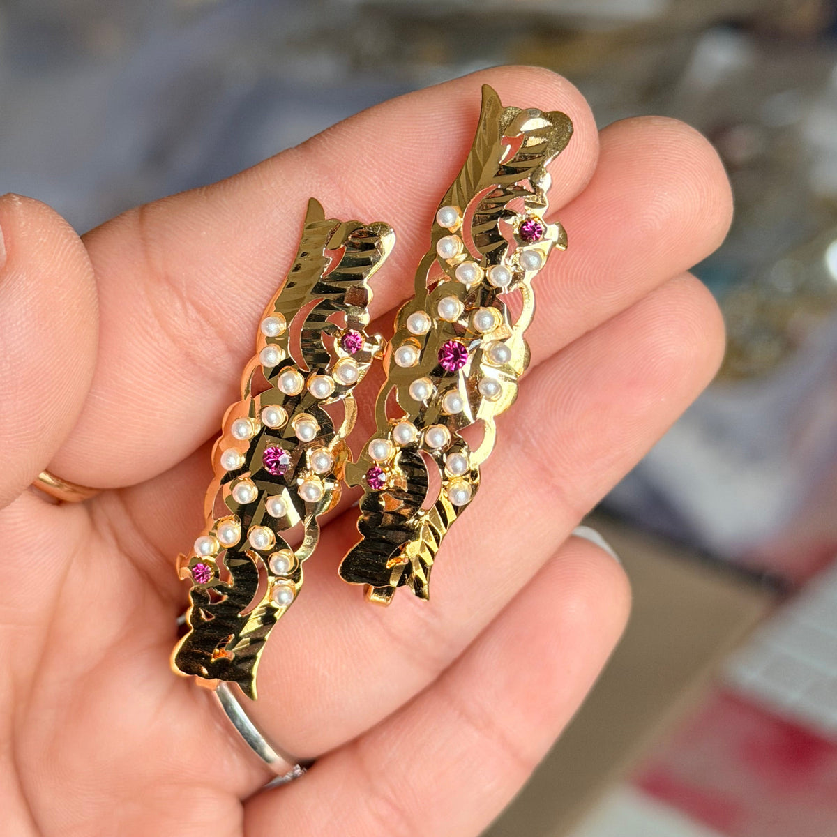 Jadau Clip Set of Two