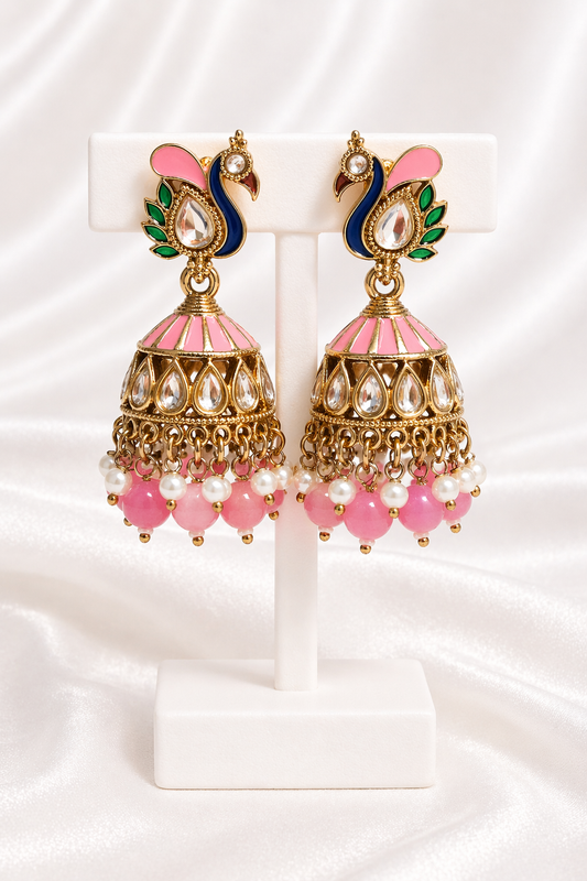 Raina Meenakari Jhumkis
