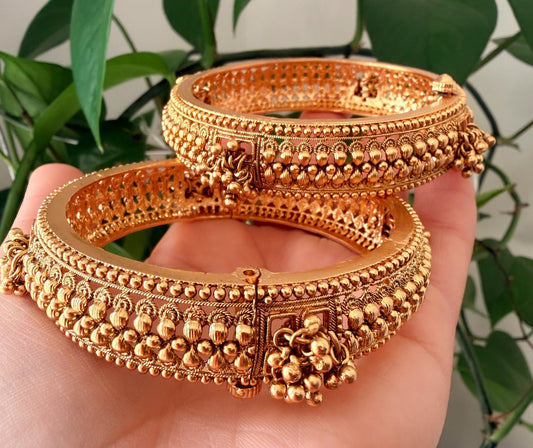 Shruti Gold Plated Premium Bangle Set