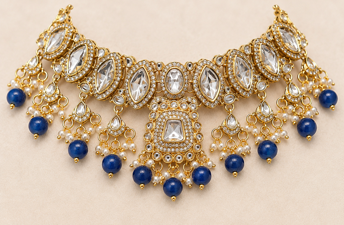 Sunidhi Kundan & Polki Necklace Set