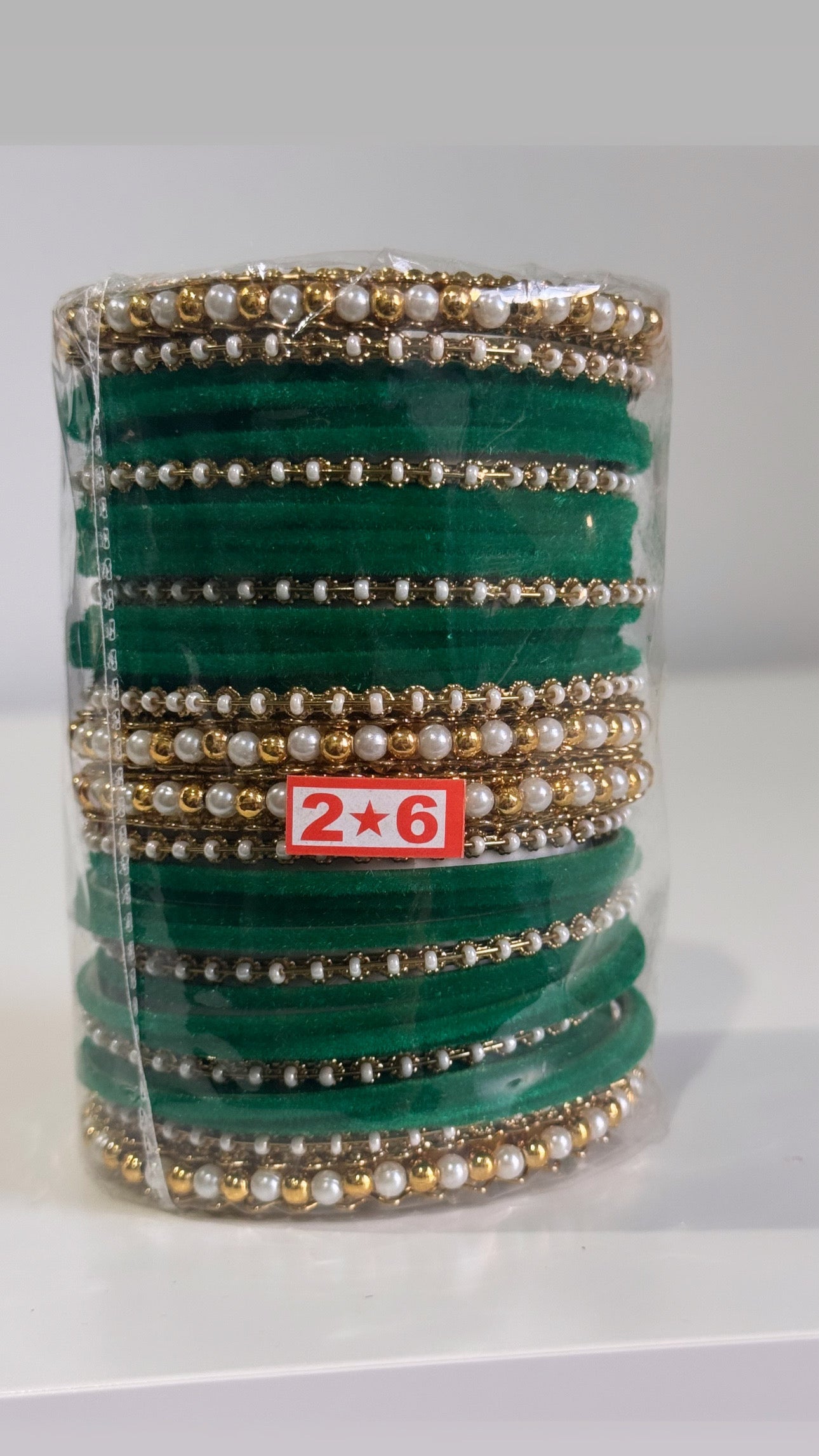 Dark Green Bangle Set