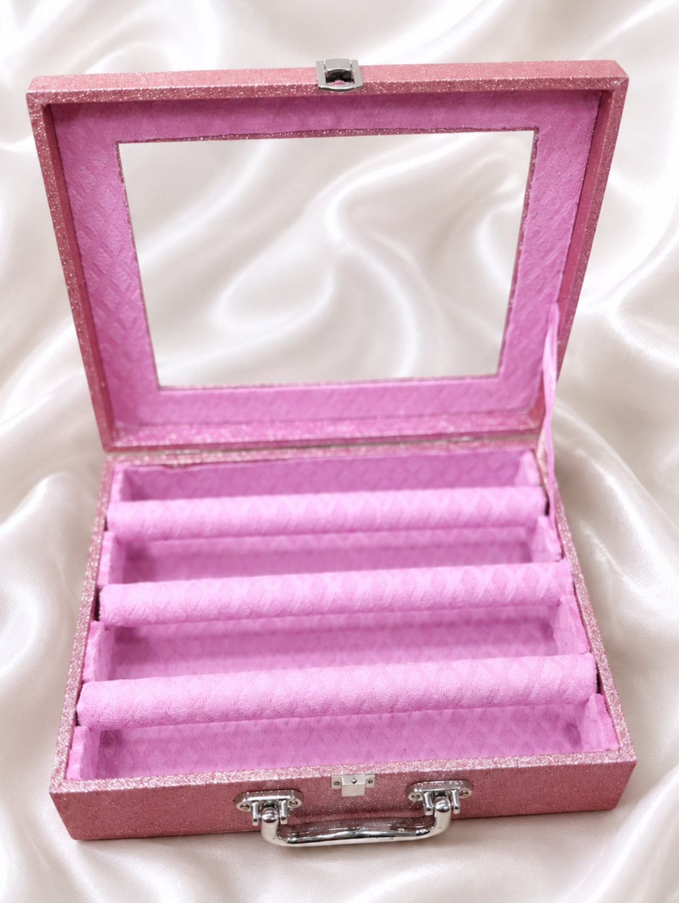 Pink Sparkly 3 Rod Bangle Box