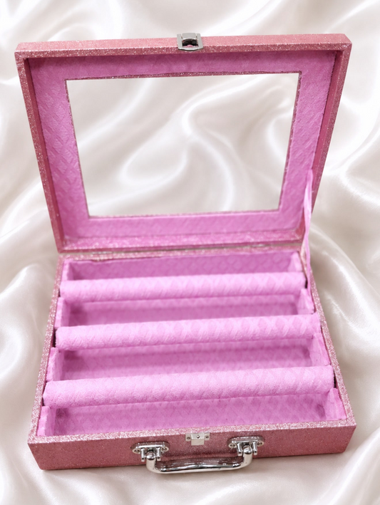 Pink Sparkly 3 Rod Bangle Box