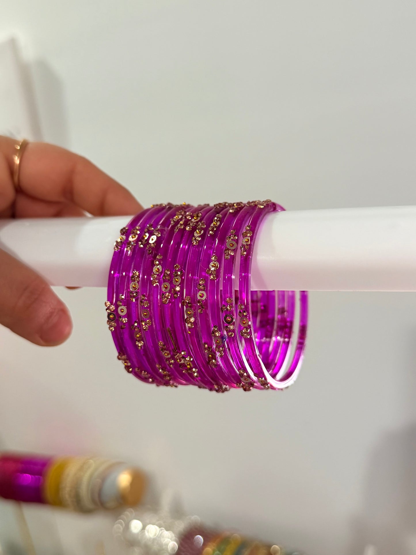 Sophia Glass Bangle Set