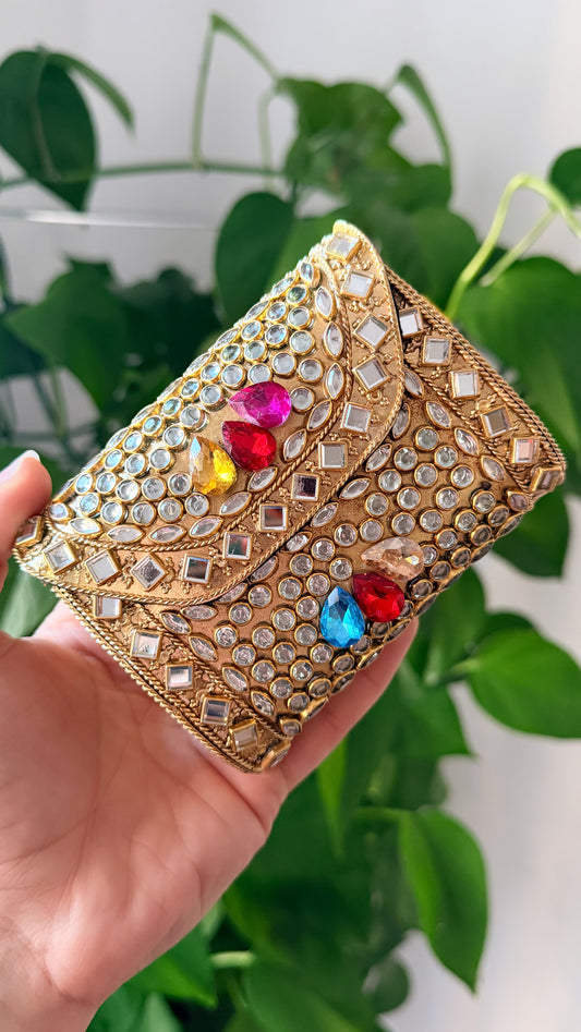 Naina Mini Kundan Clutch