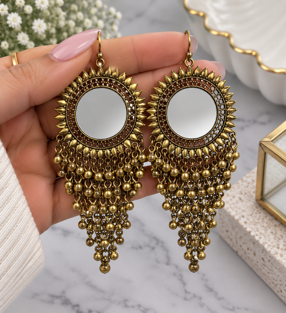 Jas Oxidized Style Earrings