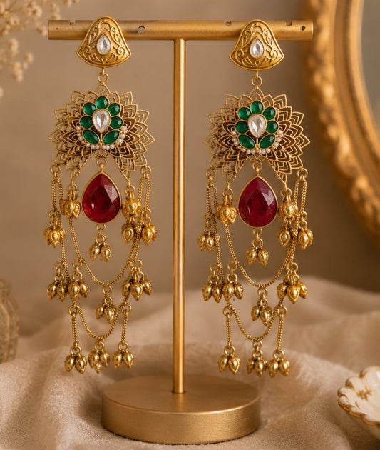 Priyanka Premium Kashmiri Earrings