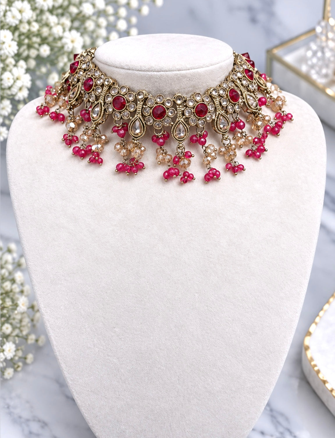 Mehak Polki Necklace Set