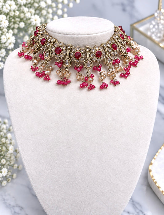 Mehak Polki Necklace Set