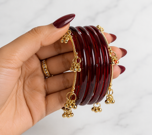 Noor Glossy Bangle Set-For Both Hands