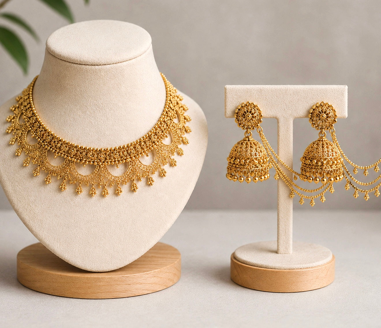 Amrinder Premium Gold Plated Necklace Set