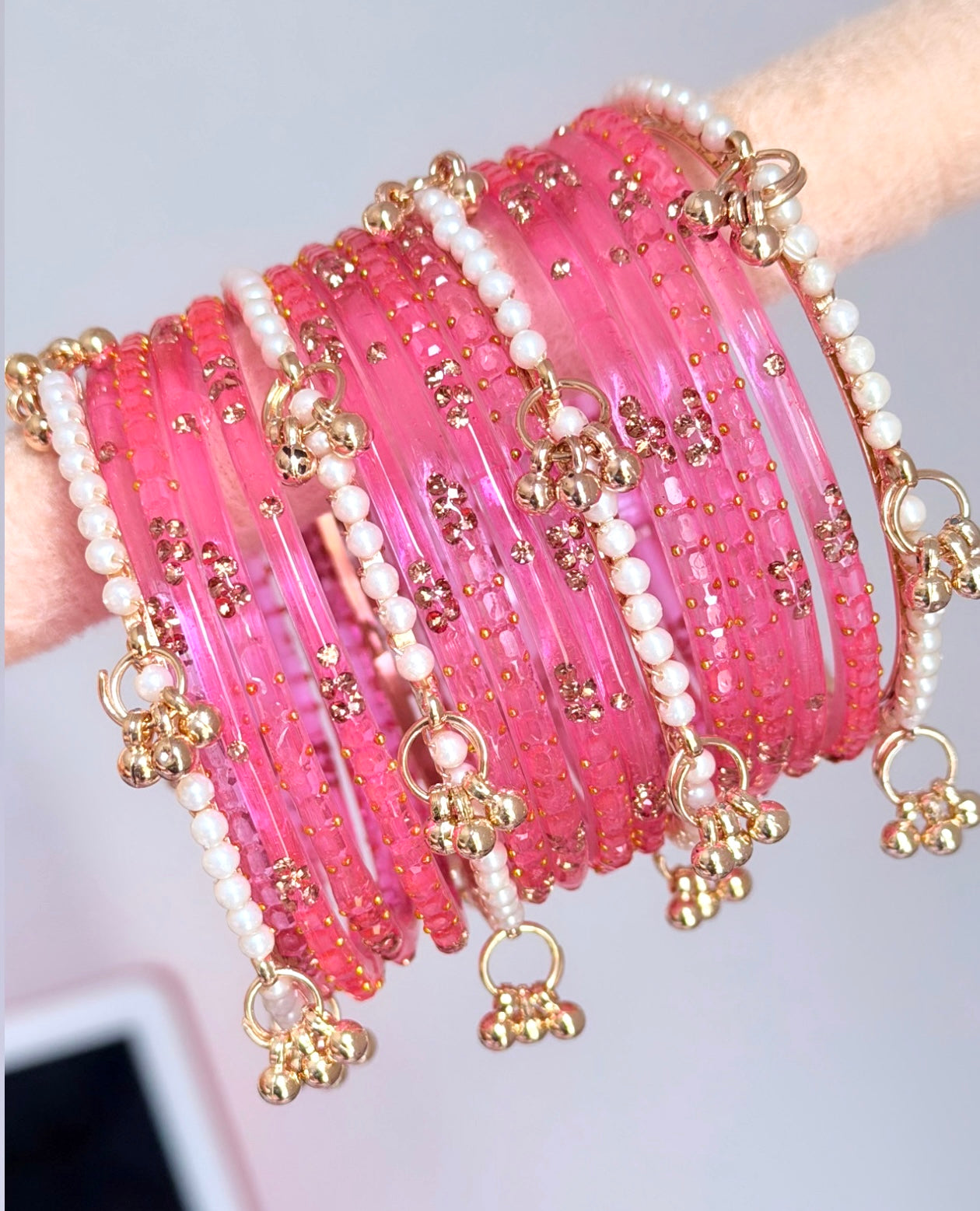 Trisha Glass Bangle Set