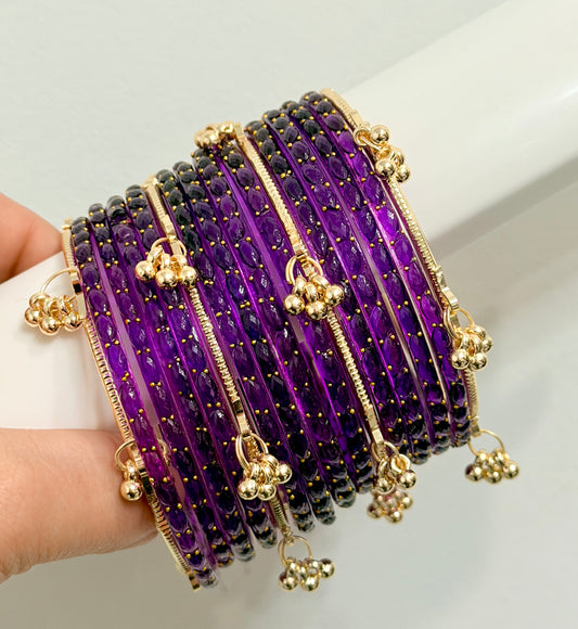 Rashmi Raindrop Glass Bangle Set