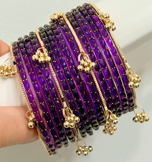 Rashmi Raindrop Glass Bangle Set