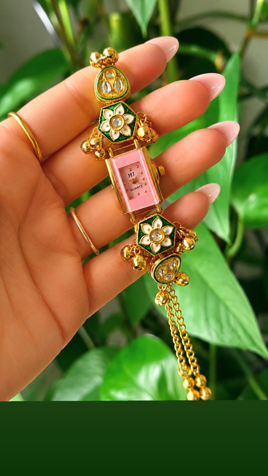 Sheena Kashmiri Style Watch-Adjustable