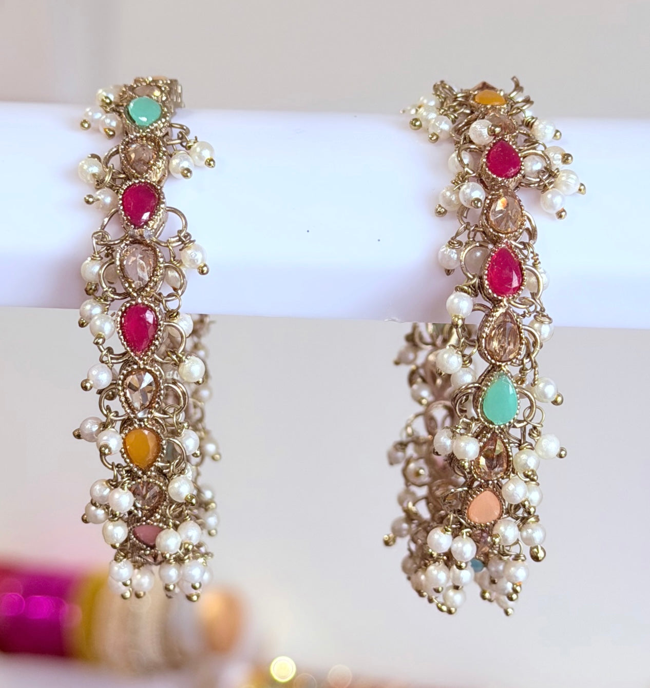 Amira Multi Colored Bangle Set-Set of Two