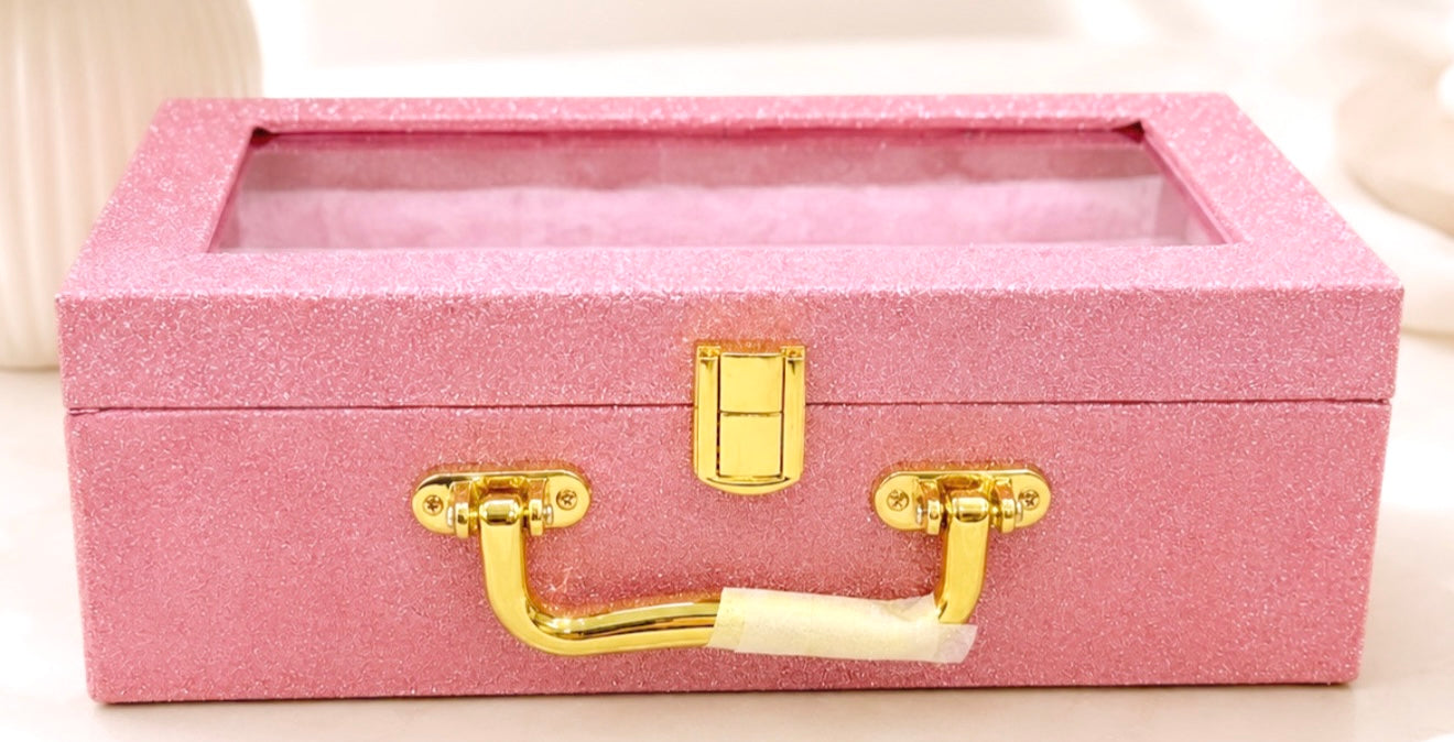 Pink Sparkly Two Rod Bangle Box