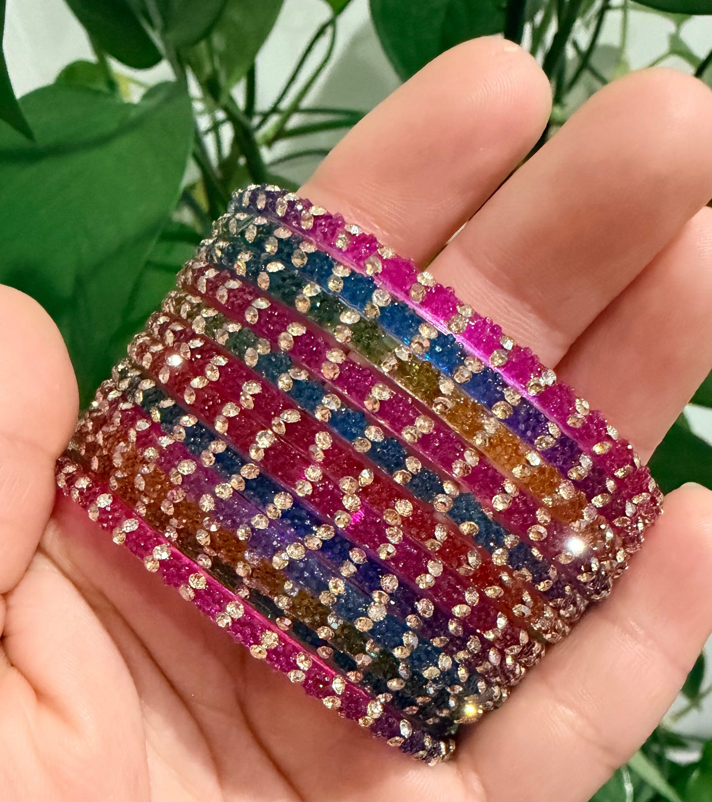 Sophia Glass Bangle Set